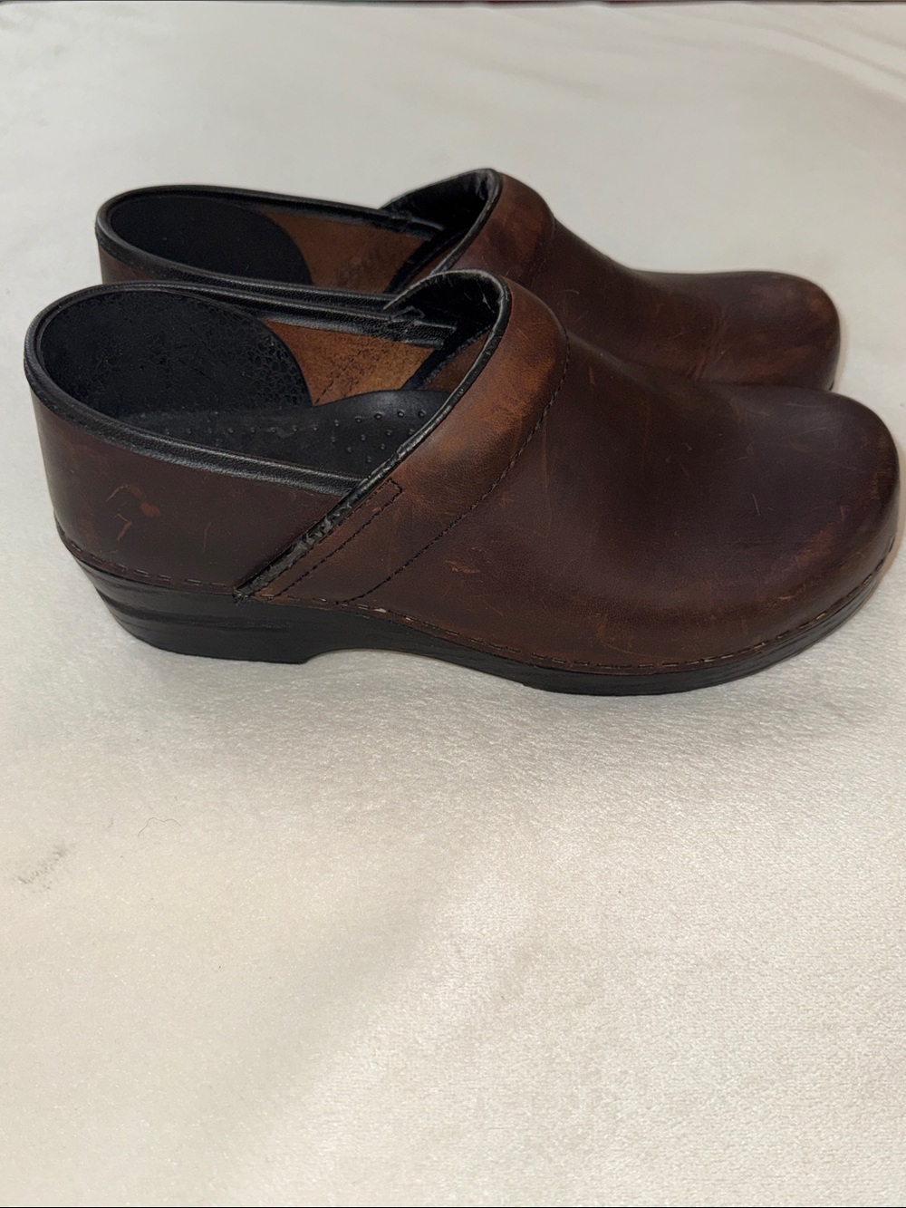 Women’s Classic Brown Leather Dansko Clogs
